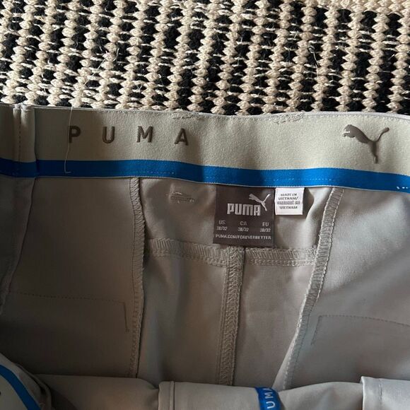 Puma Size 38/32 Light Grey athletic pants casual wear athletic slacks - Picture 7 of 10